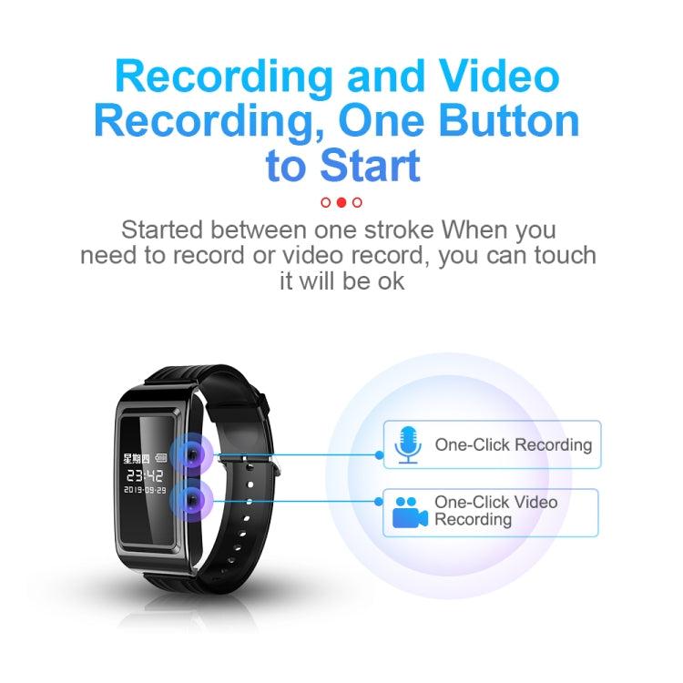 D6 HD Noise Reduction Smart Watch Voice Recorder, 4GB, 8GB, 16GB, 32GB, 64GB, 128GB, 256GB