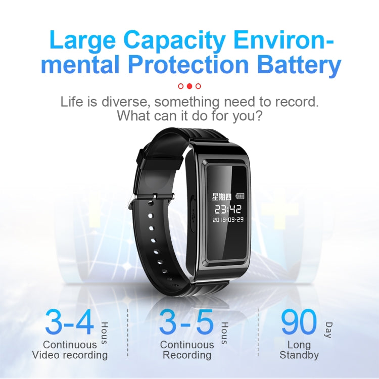 D6 HD Noise Reduction Smart Watch Voice Recorder, 4GB, 8GB, 16GB, 32GB, 64GB, 128GB, 256GB