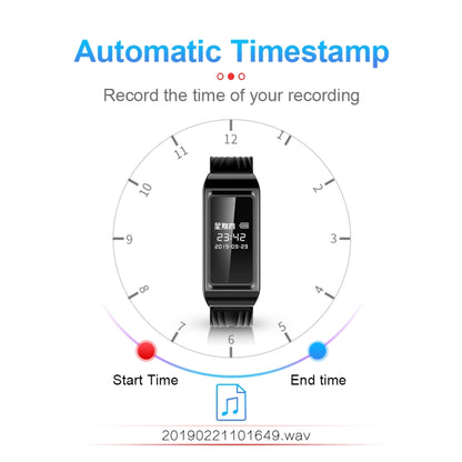 D6 HD Noise Reduction Smart Watch Voice Recorder, 4GB, 8GB, 16GB, 32GB, 64GB, 128GB, 256GB