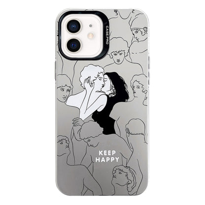 Electroplated Silver Series PC Protective Phone Case, For iPhone 14 Pro Max, For iPhone 13 Pro Max, For iPhone 13 Pro, For iPhone 13, For iPhone 12