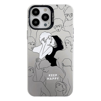 Electroplated Silver Series PC Protective Phone Case, For iPhone 14 Pro Max, For iPhone 13 Pro Max, For iPhone 13 Pro, For iPhone 13, For iPhone 12