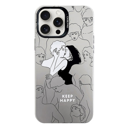 Electroplated Silver Series PC Protective Phone Case, For iPhone 16 Pro Max, For iPhone 16 Pro, For iPhone 16 Plus, For iPhone 16, For iPhone 15 Pro Max