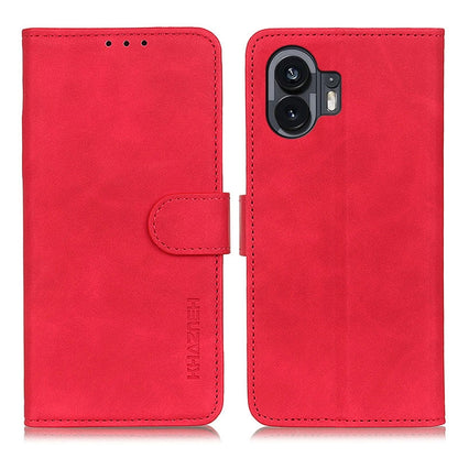 KHAZNEH Retro Texture Leather Phone Case, For Nothing Phone 2
