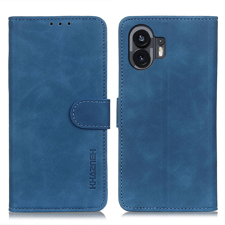 KHAZNEH Retro Texture Leather Phone Case, For Nothing Phone 2