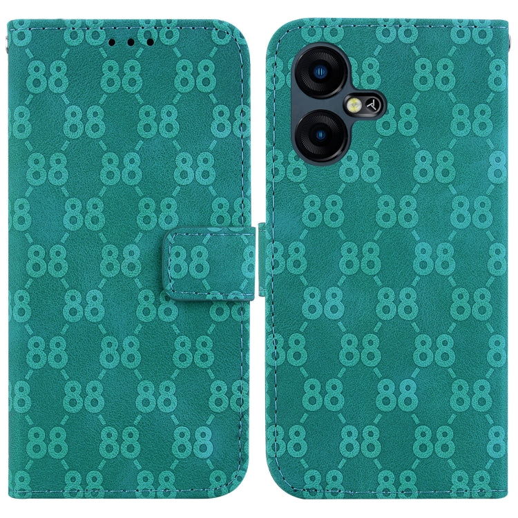 Double 8-shaped Embossed Leather Phone Case, For Tecno Pova 5 Pro, For Tecno Pova Neo 3, For Tecno Pova 5, For Tecno Camon 20 Premier 5G, For Tecno Camon 20 Pro 5G, For Tecno Camon 20 Pro 4G / Camon 20, For Tecno Spark 10 5G                            ...