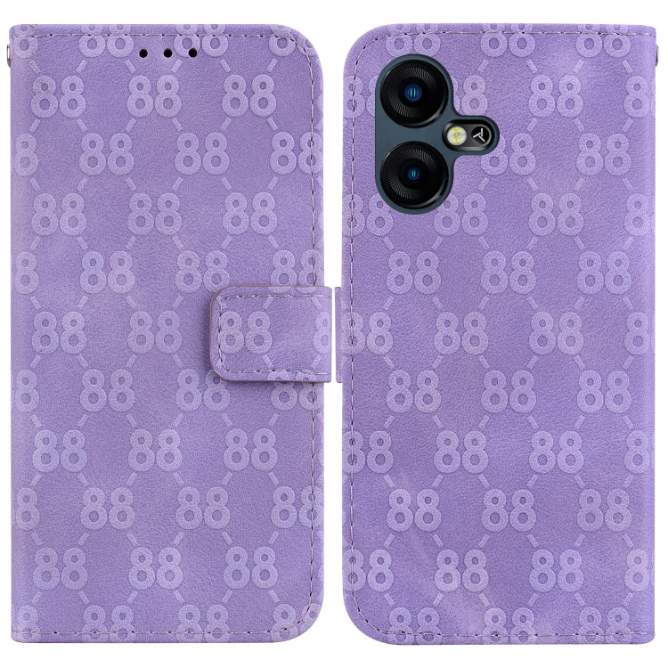 Double 8-shaped Embossed Leather Phone Case, For Tecno Pova 5 Pro, For Tecno Pova Neo 3, For Tecno Pova 5, For Tecno Camon 20 Premier 5G, For Tecno Camon 20 Pro 5G, For Tecno Camon 20 Pro 4G / Camon 20, For Tecno Spark 10 5G                            ...