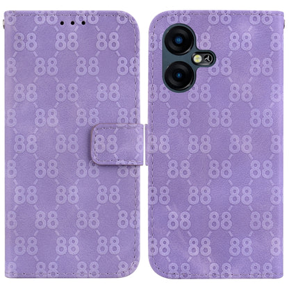 Double 8-shaped Embossed Leather Phone Case, For Tecno Pova 5 Pro, For Tecno Pova Neo 3, For Tecno Pova 5, For Tecno Camon 20 Premier 5G, For Tecno Camon 20 Pro 5G, For Tecno Camon 20 Pro 4G / Camon 20, For Tecno Spark 10 5G                            ...