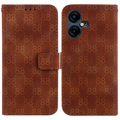 Double 8-shaped Embossed Leather Phone Case, For Tecno Pova 5 Pro, For Tecno Pova Neo 3, For Tecno Pova 5, For Tecno Camon 20 Premier 5G, For Tecno Camon 20 Pro 5G, For Tecno Camon 20 Pro 4G / Camon 20, For Tecno Spark 10 5G                            ...