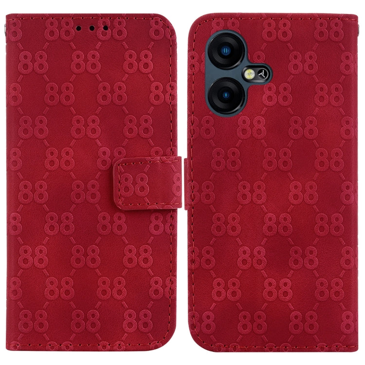 Double 8-shaped Embossed Leather Phone Case, For Tecno Pova 5 Pro, For Tecno Pova Neo 3, For Tecno Pova 5, For Tecno Camon 20 Premier 5G, For Tecno Camon 20 Pro 5G, For Tecno Camon 20 Pro 4G / Camon 20, For Tecno Spark 10 5G                            ...