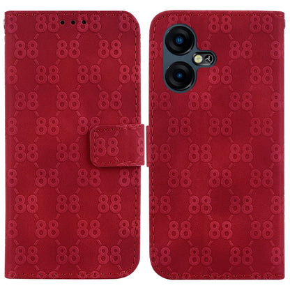 Double 8-shaped Embossed Leather Phone Case, For Tecno Pova 5 Pro, For Tecno Pova Neo 3, For Tecno Pova 5, For Tecno Camon 20 Premier 5G, For Tecno Camon 20 Pro 5G, For Tecno Camon 20 Pro 4G / Camon 20, For Tecno Spark 10 5G                            ...