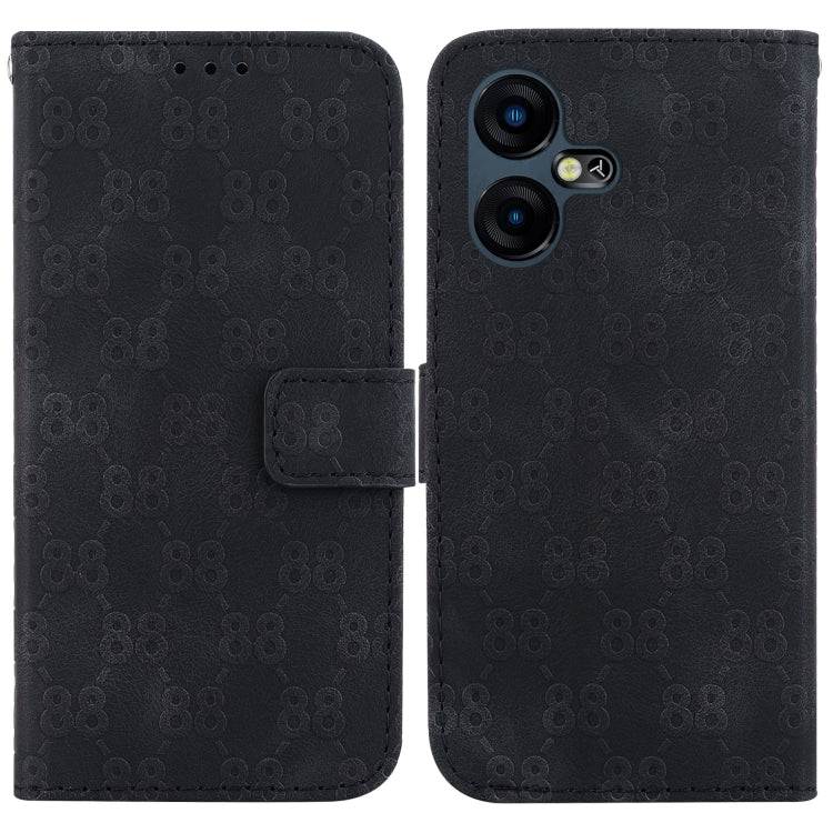 Double 8-shaped Embossed Leather Phone Case, For Tecno Pova 5 Pro, For Tecno Pova Neo 3, For Tecno Pova 5, For Tecno Camon 20 Premier 5G, For Tecno Camon 20 Pro 5G, For Tecno Camon 20 Pro 4G / Camon 20, For Tecno Spark 10 5G                            ...