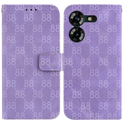 Double 8-shaped Embossed Leather Phone Case, For Tecno Pova 5 Pro, For Tecno Pova Neo 3, For Tecno Pova 5, For Tecno Camon 20 Premier 5G, For Tecno Camon 20 Pro 5G, For Tecno Camon 20 Pro 4G / Camon 20, For Tecno Spark 10 5G                            ...