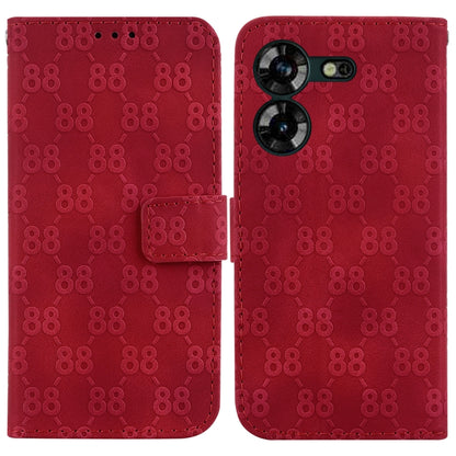 Double 8-shaped Embossed Leather Phone Case, For Tecno Pova 5 Pro, For Tecno Pova Neo 3, For Tecno Pova 5, For Tecno Camon 20 Premier 5G, For Tecno Camon 20 Pro 5G, For Tecno Camon 20 Pro 4G / Camon 20, For Tecno Spark 10 5G                            ...