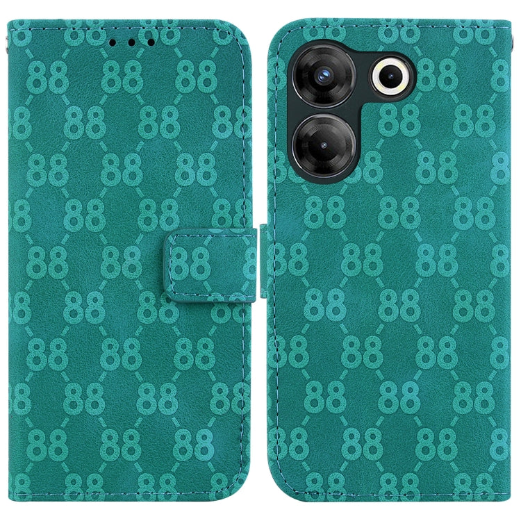 Double 8-shaped Embossed Leather Phone Case, For Tecno Pova 5 Pro, For Tecno Pova Neo 3, For Tecno Pova 5, For Tecno Camon 20 Premier 5G, For Tecno Camon 20 Pro 5G, For Tecno Camon 20 Pro 4G / Camon 20, For Tecno Spark 10 5G                            ...