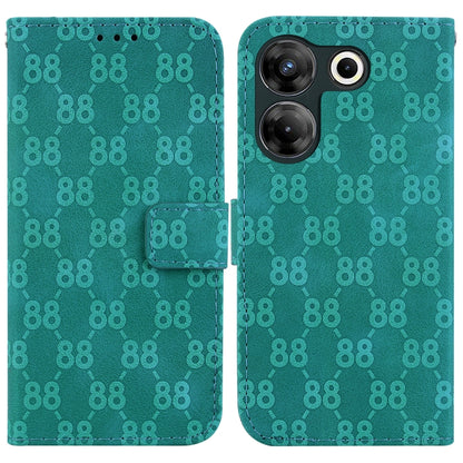 Double 8-shaped Embossed Leather Phone Case, For Tecno Pova 5 Pro, For Tecno Pova Neo 3, For Tecno Pova 5, For Tecno Camon 20 Premier 5G, For Tecno Camon 20 Pro 5G, For Tecno Camon 20 Pro 4G / Camon 20, For Tecno Spark 10 5G                            ...