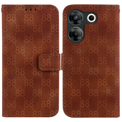 Double 8-shaped Embossed Leather Phone Case, For Tecno Pova 5 Pro, For Tecno Pova Neo 3, For Tecno Pova 5, For Tecno Camon 20 Premier 5G, For Tecno Camon 20 Pro 5G, For Tecno Camon 20 Pro 4G / Camon 20, For Tecno Spark 10 5G                            ...