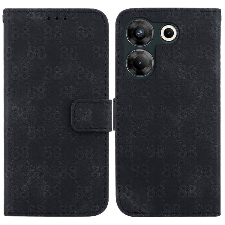 Double 8-shaped Embossed Leather Phone Case, For Tecno Pova 5 Pro, For Tecno Pova Neo 3, For Tecno Pova 5, For Tecno Camon 20 Premier 5G, For Tecno Camon 20 Pro 5G, For Tecno Camon 20 Pro 4G / Camon 20, For Tecno Spark 10 5G                            ...