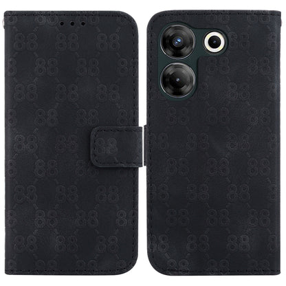 Double 8-shaped Embossed Leather Phone Case, For Tecno Pova 5 Pro, For Tecno Pova Neo 3, For Tecno Pova 5, For Tecno Camon 20 Premier 5G, For Tecno Camon 20 Pro 5G, For Tecno Camon 20 Pro 4G / Camon 20, For Tecno Spark 10 5G                            ...