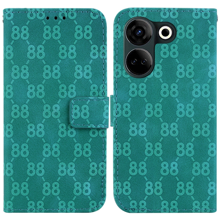 Double 8-shaped Embossed Leather Phone Case, For Tecno Pova 5 Pro, For Tecno Pova Neo 3, For Tecno Pova 5, For Tecno Camon 20 Premier 5G, For Tecno Camon 20 Pro 5G, For Tecno Camon 20 Pro 4G / Camon 20, For Tecno Spark 10 5G                            ...