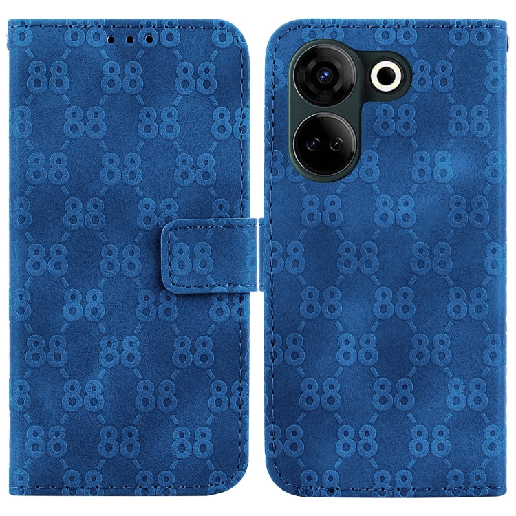 Double 8-shaped Embossed Leather Phone Case, For Tecno Pova 5 Pro, For Tecno Pova Neo 3, For Tecno Pova 5, For Tecno Camon 20 Premier 5G, For Tecno Camon 20 Pro 5G, For Tecno Camon 20 Pro 4G / Camon 20, For Tecno Spark 10 5G                            ...