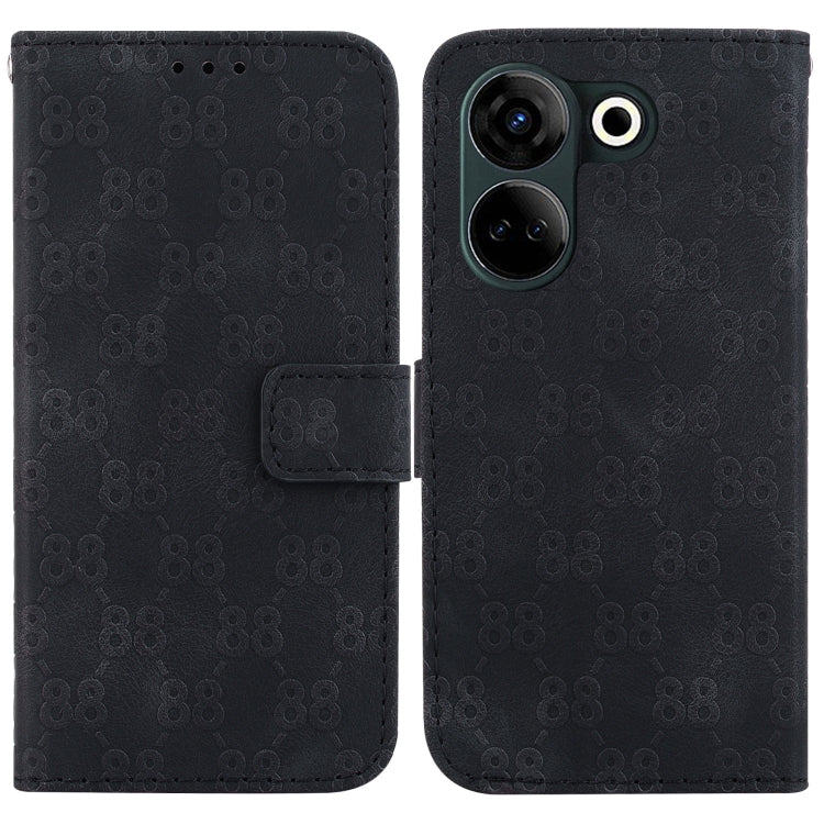 Double 8-shaped Embossed Leather Phone Case, For Tecno Pova 5 Pro, For Tecno Pova Neo 3, For Tecno Pova 5, For Tecno Camon 20 Premier 5G, For Tecno Camon 20 Pro 5G, For Tecno Camon 20 Pro 4G / Camon 20, For Tecno Spark 10 5G                            ...
