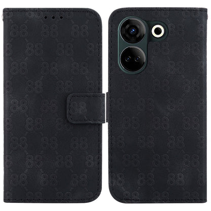 Double 8-shaped Embossed Leather Phone Case, For Tecno Pova 5 Pro, For Tecno Pova Neo 3, For Tecno Pova 5, For Tecno Camon 20 Premier 5G, For Tecno Camon 20 Pro 5G, For Tecno Camon 20 Pro 4G / Camon 20, For Tecno Spark 10 5G                            ...