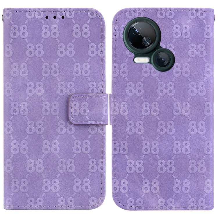 Double 8-shaped Embossed Leather Phone Case, For Tecno Pova 5 Pro, For Tecno Pova Neo 3, For Tecno Pova 5, For Tecno Camon 20 Premier 5G, For Tecno Camon 20 Pro 5G, For Tecno Camon 20 Pro 4G / Camon 20, For Tecno Spark 10 5G                            ...
