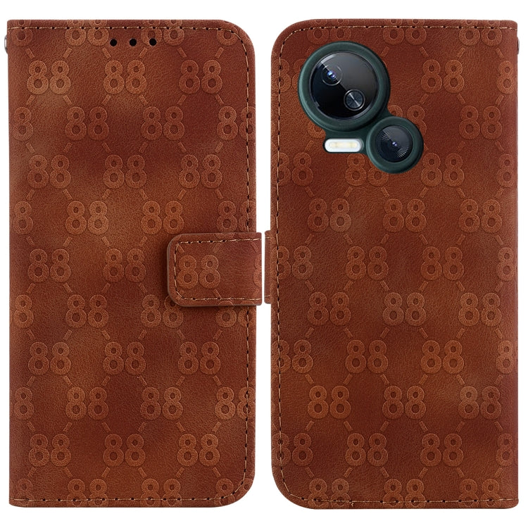 Double 8-shaped Embossed Leather Phone Case, For Tecno Pova 5 Pro, For Tecno Pova Neo 3, For Tecno Pova 5, For Tecno Camon 20 Premier 5G, For Tecno Camon 20 Pro 5G, For Tecno Camon 20 Pro 4G / Camon 20, For Tecno Spark 10 5G                            ...