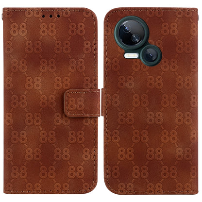 Double 8-shaped Embossed Leather Phone Case, For Tecno Pova 5 Pro, For Tecno Pova Neo 3, For Tecno Pova 5, For Tecno Camon 20 Premier 5G, For Tecno Camon 20 Pro 5G, For Tecno Camon 20 Pro 4G / Camon 20, For Tecno Spark 10 5G                            ...