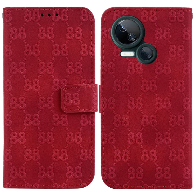 Double 8-shaped Embossed Leather Phone Case, For Tecno Pova 5 Pro, For Tecno Pova Neo 3, For Tecno Pova 5, For Tecno Camon 20 Premier 5G, For Tecno Camon 20 Pro 5G, For Tecno Camon 20 Pro 4G / Camon 20, For Tecno Spark 10 5G                            ...