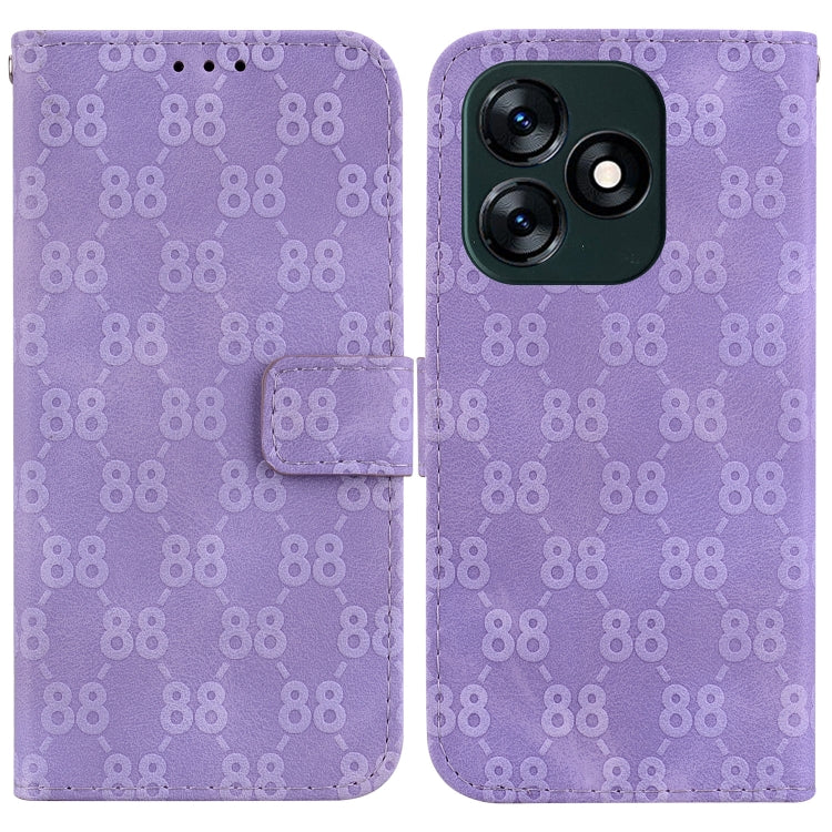 Double 8-shaped Embossed Leather Phone Case, For Tecno Pova 5 Pro, For Tecno Pova Neo 3, For Tecno Pova 5, For Tecno Camon 20 Premier 5G, For Tecno Camon 20 Pro 5G, For Tecno Camon 20 Pro 4G / Camon 20, For Tecno Spark 10 5G                            ...
