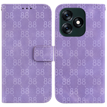 Double 8-shaped Embossed Leather Phone Case, For Tecno Pova 5 Pro, For Tecno Pova Neo 3, For Tecno Pova 5, For Tecno Camon 20 Premier 5G, For Tecno Camon 20 Pro 5G, For Tecno Camon 20 Pro 4G / Camon 20, For Tecno Spark 10 5G                            ...