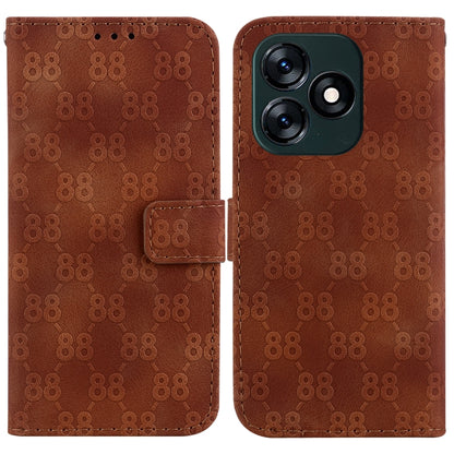 Double 8-shaped Embossed Leather Phone Case, For Tecno Pova 5 Pro, For Tecno Pova Neo 3, For Tecno Pova 5, For Tecno Camon 20 Premier 5G, For Tecno Camon 20 Pro 5G, For Tecno Camon 20 Pro 4G / Camon 20, For Tecno Spark 10 5G                            ...