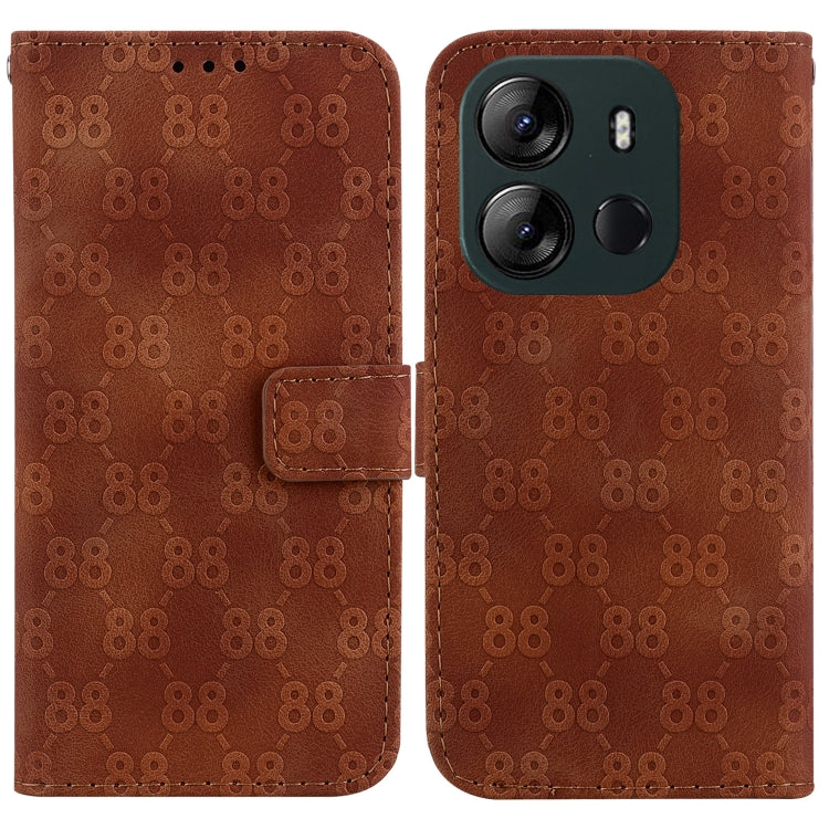 Double 8-shaped Embossed Leather Phone Case, For Tecno Pova 5 Pro, For Tecno Pova Neo 3, For Tecno Pova 5, For Tecno Camon 20 Premier 5G, For Tecno Camon 20 Pro 5G, For Tecno Camon 20 Pro 4G / Camon 20, For Tecno Spark 10 5G                            ...