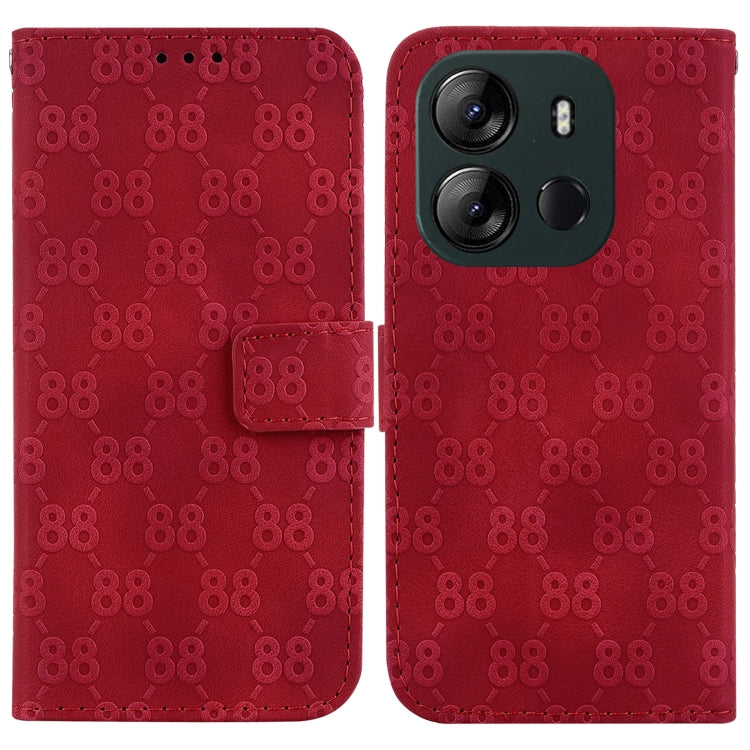 Double 8-shaped Embossed Leather Phone Case, For Tecno Pova 5 Pro, For Tecno Pova Neo 3, For Tecno Pova 5, For Tecno Camon 20 Premier 5G, For Tecno Camon 20 Pro 5G, For Tecno Camon 20 Pro 4G / Camon 20, For Tecno Spark 10 5G                            ...