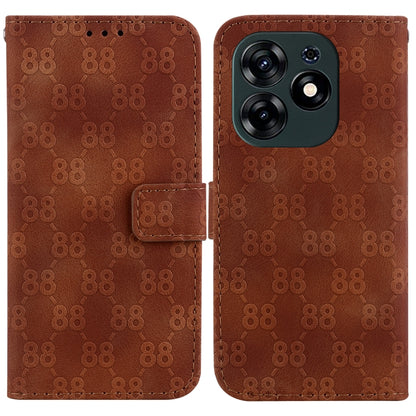 Double 8-shaped Embossed Leather Phone Case, For Tecno Pova 5 Pro, For Tecno Pova Neo 3, For Tecno Pova 5, For Tecno Camon 20 Premier 5G, For Tecno Camon 20 Pro 5G, For Tecno Camon 20 Pro 4G / Camon 20, For Tecno Spark 10 5G                            ...