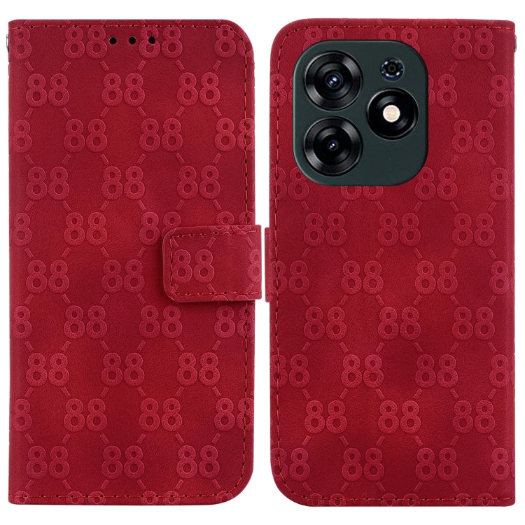 Double 8-shaped Embossed Leather Phone Case, For Tecno Pova 5 Pro, For Tecno Pova Neo 3, For Tecno Pova 5, For Tecno Camon 20 Premier 5G, For Tecno Camon 20 Pro 5G, For Tecno Camon 20 Pro 4G / Camon 20, For Tecno Spark 10 5G                            ...