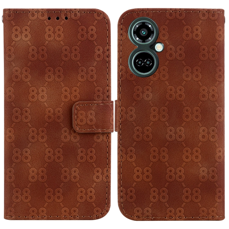 Double 8-shaped Embossed Leather Phone Case, For Tecno Pova 5 Pro, For Tecno Pova Neo 3, For Tecno Pova 5, For Tecno Camon 20 Premier 5G, For Tecno Camon 20 Pro 5G, For Tecno Camon 20 Pro 4G / Camon 20, For Tecno Spark 10 5G                            ...