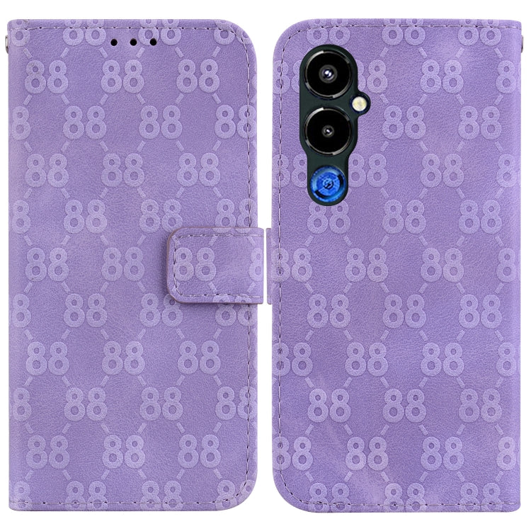 Double 8-shaped Embossed Leather Phone Case, For Tecno Pova 5 Pro, For Tecno Pova Neo 3, For Tecno Pova 5, For Tecno Camon 20 Premier 5G, For Tecno Camon 20 Pro 5G, For Tecno Camon 20 Pro 4G / Camon 20, For Tecno Spark 10 5G                            ...