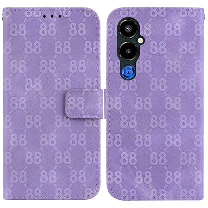 Double 8-shaped Embossed Leather Phone Case, For Tecno Pova 5 Pro, For Tecno Pova Neo 3, For Tecno Pova 5, For Tecno Camon 20 Premier 5G, For Tecno Camon 20 Pro 5G, For Tecno Camon 20 Pro 4G / Camon 20, For Tecno Spark 10 5G                            ...