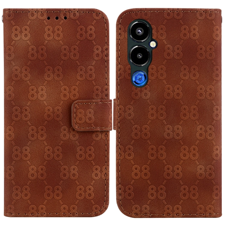 Double 8-shaped Embossed Leather Phone Case, For Tecno Pova 5 Pro, For Tecno Pova Neo 3, For Tecno Pova 5, For Tecno Camon 20 Premier 5G, For Tecno Camon 20 Pro 5G, For Tecno Camon 20 Pro 4G / Camon 20, For Tecno Spark 10 5G                            ...