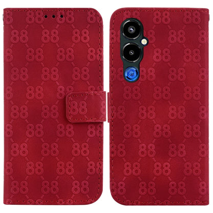 Double 8-shaped Embossed Leather Phone Case, For Tecno Pova 5 Pro, For Tecno Pova Neo 3, For Tecno Pova 5, For Tecno Camon 20 Premier 5G, For Tecno Camon 20 Pro 5G, For Tecno Camon 20 Pro 4G / Camon 20, For Tecno Spark 10 5G                            ...