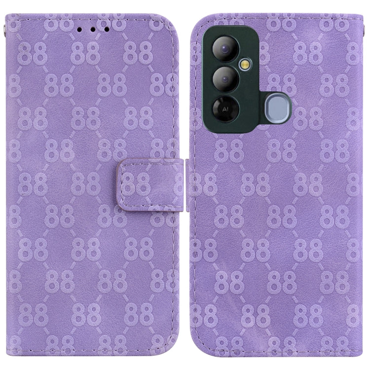 Double 8-shaped Embossed Leather Phone Case, For Tecno Pova 5 Pro, For Tecno Pova Neo 3, For Tecno Pova 5, For Tecno Camon 20 Premier 5G, For Tecno Camon 20 Pro 5G, For Tecno Camon 20 Pro 4G / Camon 20, For Tecno Spark 10 5G                            ...