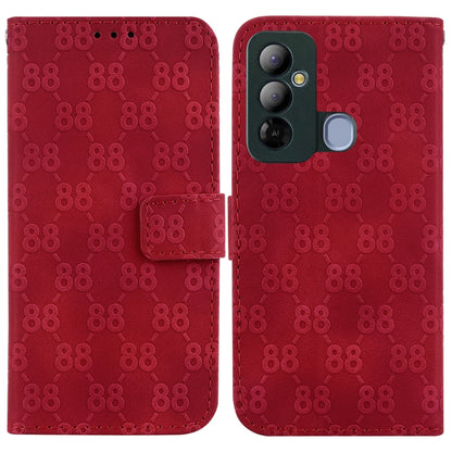 Double 8-shaped Embossed Leather Phone Case, For Tecno Pova 5 Pro, For Tecno Pova Neo 3, For Tecno Pova 5, For Tecno Camon 20 Premier 5G, For Tecno Camon 20 Pro 5G, For Tecno Camon 20 Pro 4G / Camon 20, For Tecno Spark 10 5G                            ...