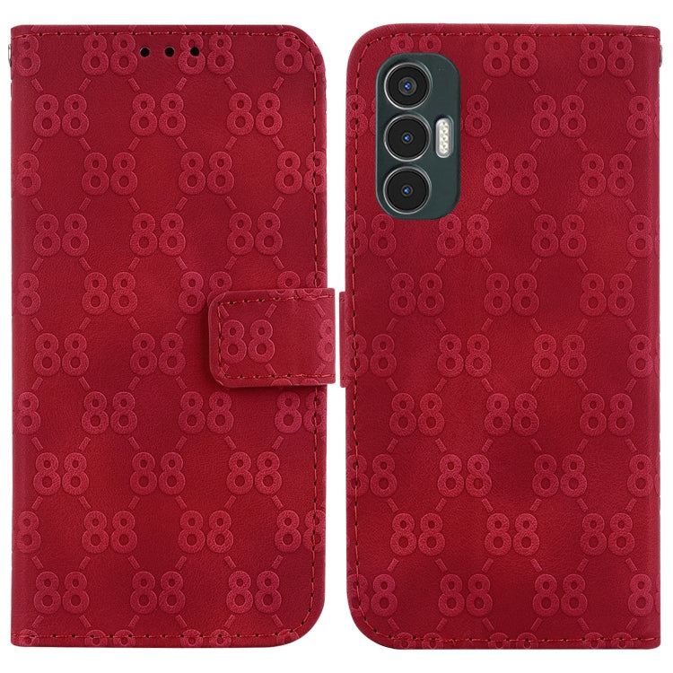 Double 8-shaped Embossed Leather Phone Case, For Tecno Camon 19, For Tecno Camon 19 Neo, For Tecno Pova 3 / LE7, For Tecno Camon 18i, For Tecno Spark Go 2022 / Spark 8C, For Tecno Spark 8 Pro, For Tecno Pova Neo / LE6, For Tecno Pop 5 LTE / BD4        ...