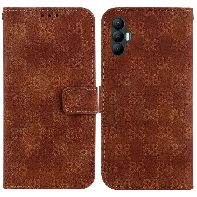 Double 8-shaped Embossed Leather Phone Case, For Tecno Camon 19, For Tecno Camon 19 Neo, For Tecno Pova 3 / LE7, For Tecno Camon 18i, For Tecno Spark Go 2022 / Spark 8C, For Tecno Spark 8 Pro, For Tecno Pova Neo / LE6, For Tecno Pop 5 LTE / BD4        ...