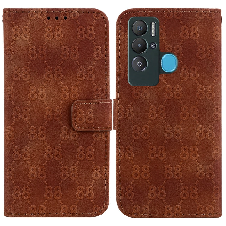 Double 8-shaped Embossed Leather Phone Case, For Tecno Camon 19, For Tecno Camon 19 Neo, For Tecno Pova 3 / LE7, For Tecno Camon 18i, For Tecno Spark Go 2022 / Spark 8C, For Tecno Spark 8 Pro, For Tecno Pova Neo / LE6, For Tecno Pop 5 LTE / BD4        ...