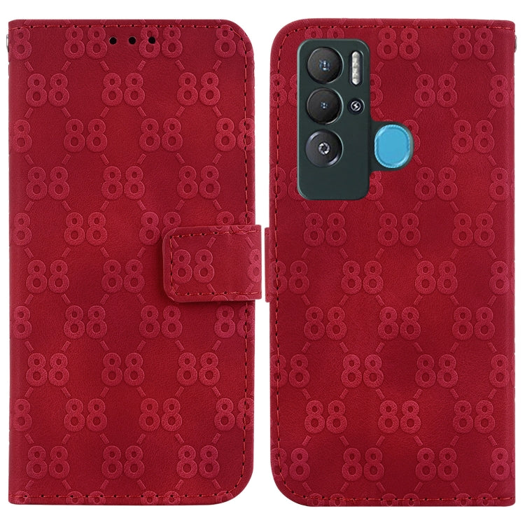 Double 8-shaped Embossed Leather Phone Case, For Tecno Camon 19, For Tecno Camon 19 Neo, For Tecno Pova 3 / LE7, For Tecno Camon 18i, For Tecno Spark Go 2022 / Spark 8C, For Tecno Spark 8 Pro, For Tecno Pova Neo / LE6, For Tecno Pop 5 LTE / BD4        ...