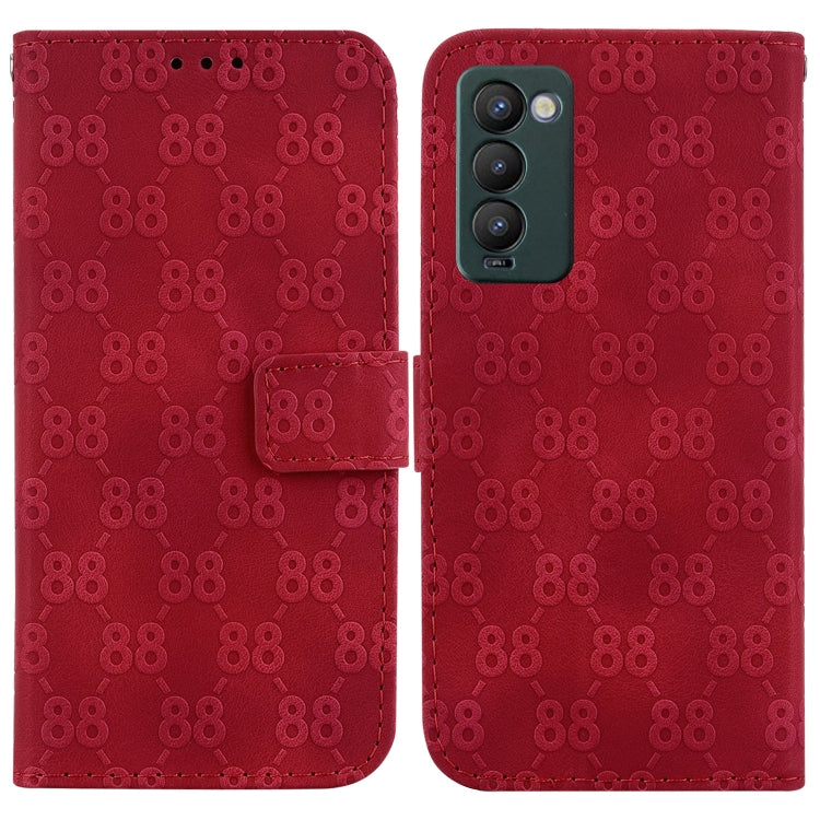 Double 8-shaped Embossed Leather Phone Case, For Tecno Camon 19, For Tecno Camon 19 Neo, For Tecno Pova 3 / LE7, For Tecno Camon 18i, For Tecno Spark Go 2022 / Spark 8C, For Tecno Spark 8 Pro, For Tecno Pova Neo / LE6, For Tecno Pop 5 LTE / BD4        ...