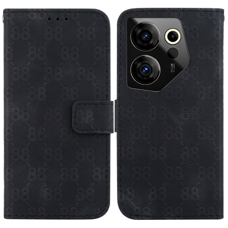 Double 8-shaped Embossed Leather Phone Case, For Tecno Pova 5 Pro, For Tecno Pova Neo 3, For Tecno Pova 5, For Tecno Camon 20 Premier 5G, For Tecno Camon 20 Pro 5G, For Tecno Camon 20 Pro 4G / Camon 20, For Tecno Spark 10 5G                            ...
